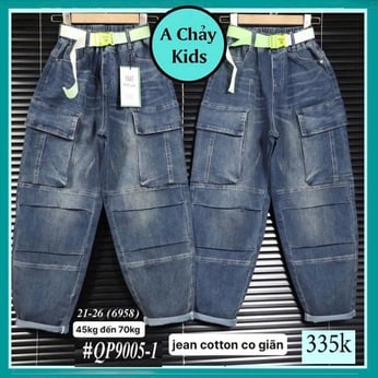 Quần jean dài bé trai (QP 9005.1 - 45kg đến 70kg )