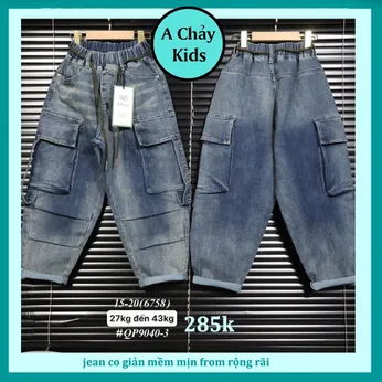 Quần jean dài bé trai (27kg đến 43kg ) ( QP9040.3)