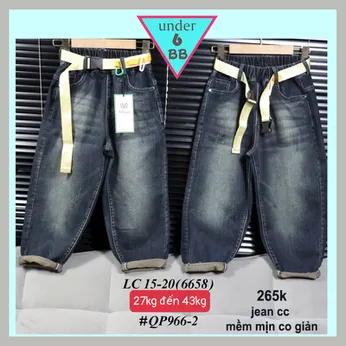 Quần jean dài bé trai ( 27kg đến 43kg) (QP966-2)