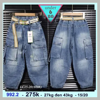 Quần jean dài bé trai (QP992.2 - 27kg đến 43kg )