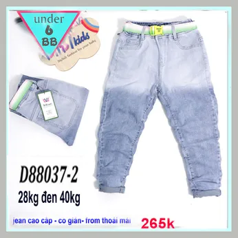 Quần jean dài bé trai (28kg đến 40kg )(D88037-2)