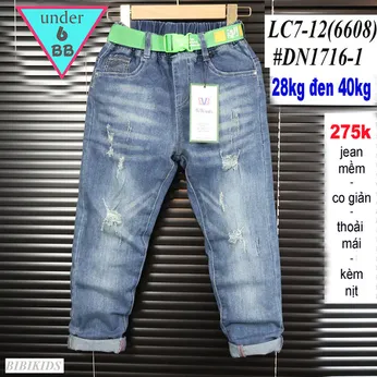 Quần jean dài bé trai (Mã : DN 1716-1) (28kg đến 40kg )