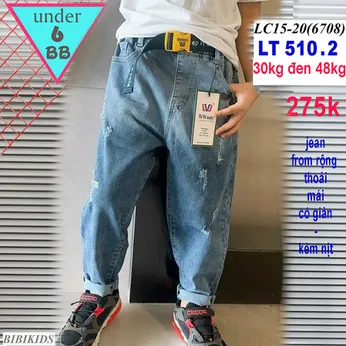 Quần jean dài bé trai (Mã :LT510-2)(30kg đến 48kg )