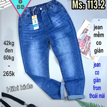 Quần jean dài bé trai (Mã :113.2)(42kg đến 60kg )