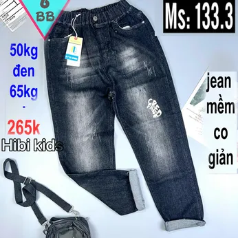 Quần jean dài bé trai (Mã :133.3)(50kg đến 65kg )