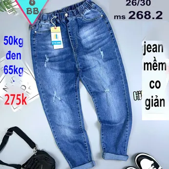 Quần jean dài bé trai (Mã :268.2)(50kg đến 65kg)