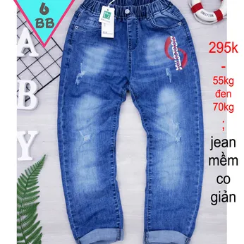 Quần jean dài bé trai (Mã : B968)(55kg đến 70kg)
