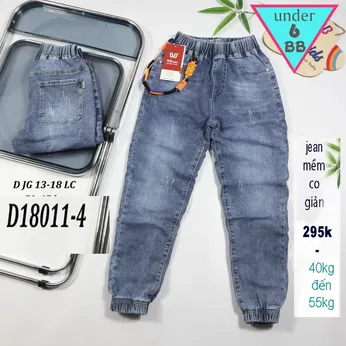 Quần jean dài bé trai boilne (Mã :D18011-4)(40kg đến 55kg)