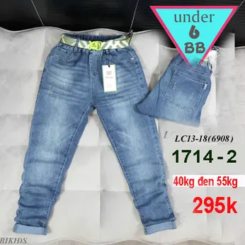 Quần jean dài bé trai (Mã :D1714-2)(40kg đến 55kg )