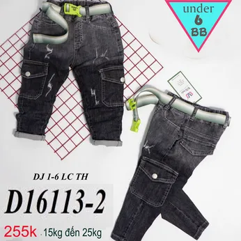 Quần jean dài bé trai (D16113-2)(15kg đến 25kg) 