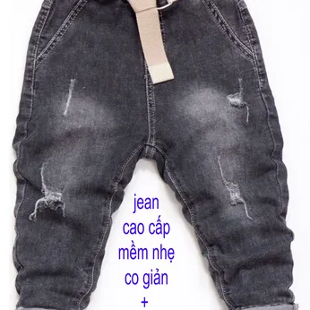 Quần jean dài bé trai ( Mã D87001 -1 ) (20kg đến 35kg ) was nhẹ cho bé đi chơi ,đi học 