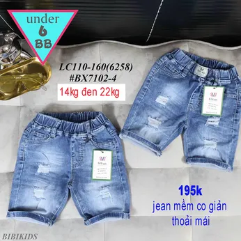 Quần jean ngắn bé trai cao cấp ( 14kg đến 22kg) ( BX7102.4)