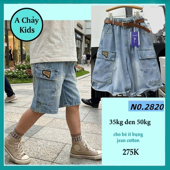 Quần jean bé trai cao cấp (mã 2809 - 35kg đến 50kg )