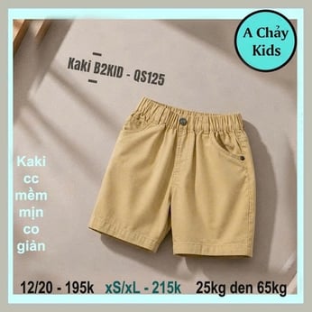 Quần kaki bé trai màu trơn (40kg đến 75kg )