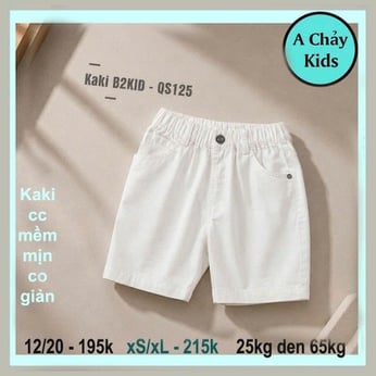 Quần kaki bé trai màu trơn (40kg đến 75kg )