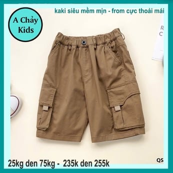 Quần kaki bé trai màu trơn đơn giản ( 45kg đến 75kg )