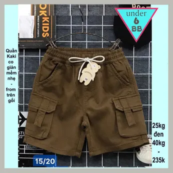 Quần kaki bé trai ( Phom đùi) (25kg đến 40kg )