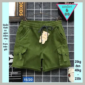 Quần kaki bé trai ( Phom đùi) (25kg đến 40kg )