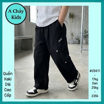 Quần kaki dài bé trai cao cấp (Mã : 25611- 15kg đến 25kg )