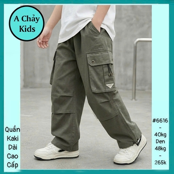Quần kaki dài bé trai cao cấp ( Mã 6616 - 40kg đến 55kg )