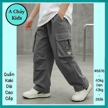 Quần kaki dài bé trai cao cấp ( Mã 6616 - 40kg đến 55kg )