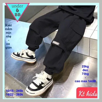 Quần kaki dài bé trai túi hộp phong cách hiphop cho bé đi chơi , du lịch
