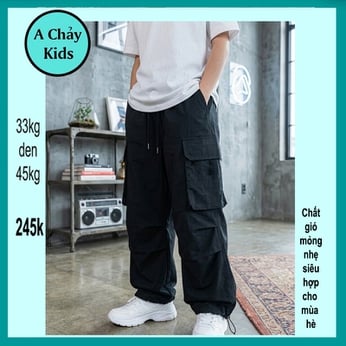 Quần kaki dài bé trai ( chất gió - X08-33kg đến 45kg )