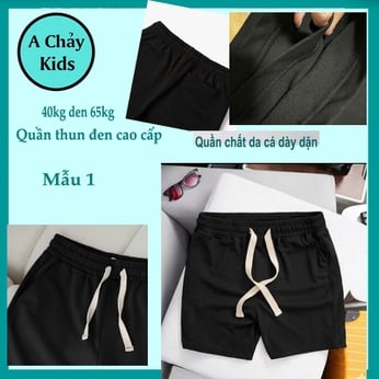 Quần thun bé trai màu trơn đơn giản cho bé phối áo diện đi chơi , đi học