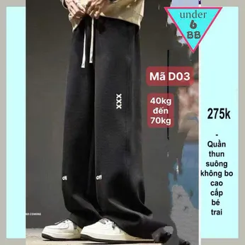 Quần thun dài bé trai ( Mã : D03 - 40kg đến 70kg )