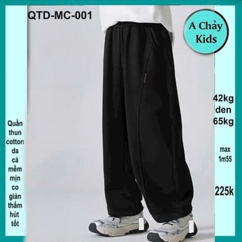 Quần thun dài bé trai ( QTD-MC-001 - 42kg đến 65kg )