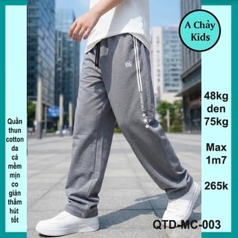 Quần thun dài bé trai ( QTD-MC-003 - 48kg đến 75kg )