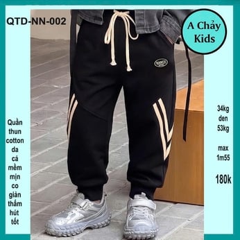 Quần thun dài bé trai ( QTD-NN-002 - 34kg đến 53kg )