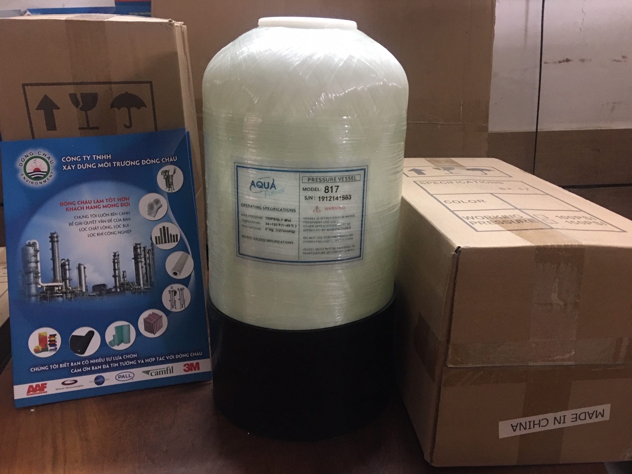 liên hệ đông châu phân phối Bình lọc tổng composite Aqua 817