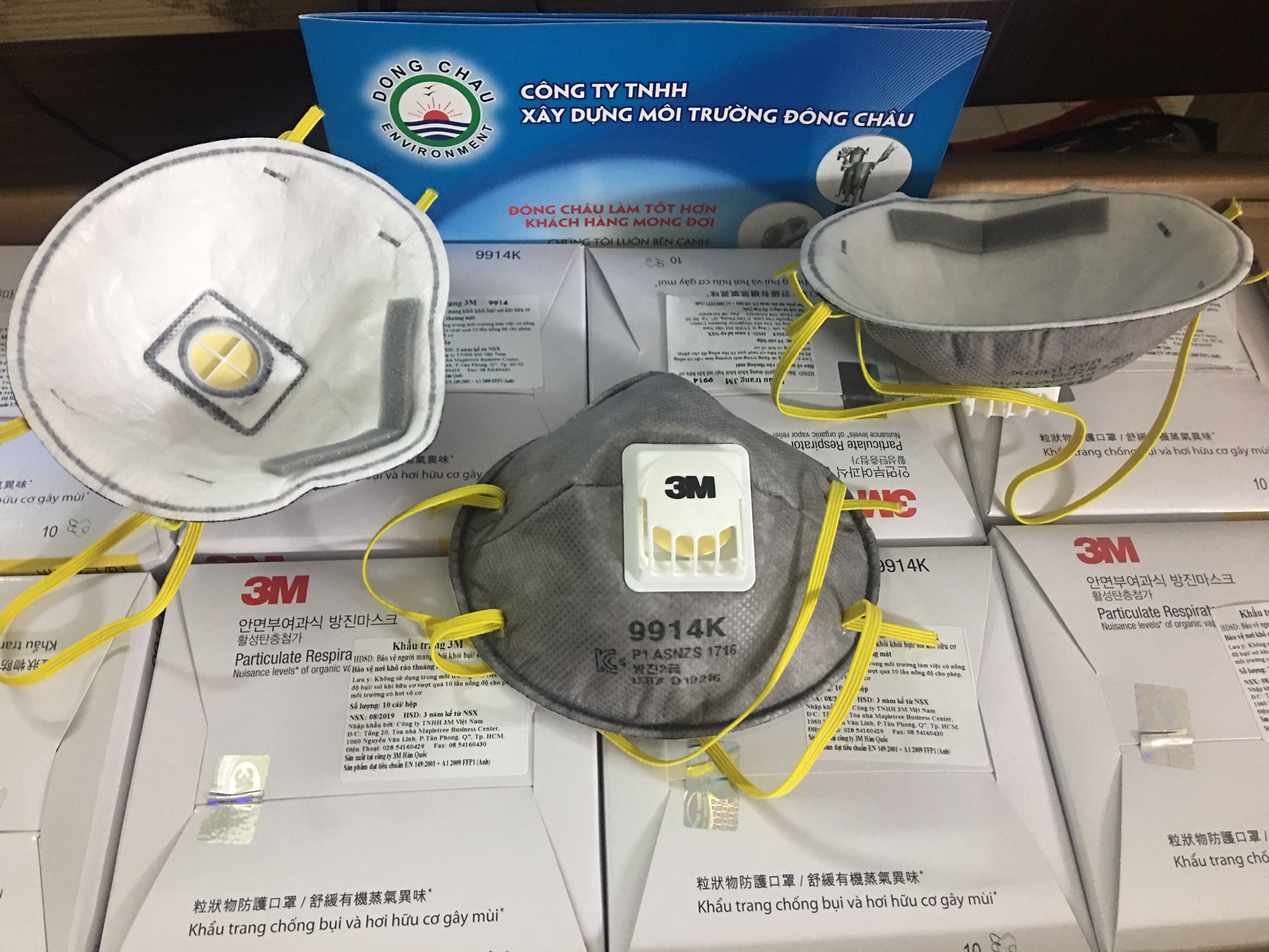 khẩu trang khử trùng vi khuẩn 3M 9914K