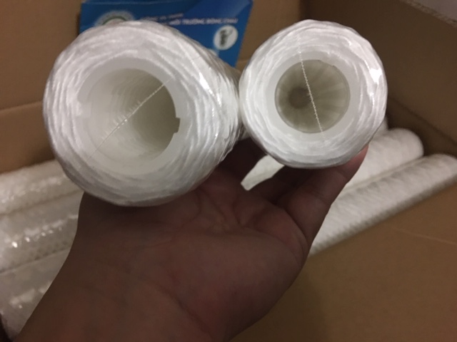 phân phối giá sỉ Lõi lọc nước sợi quấn 20 inch 100 micron