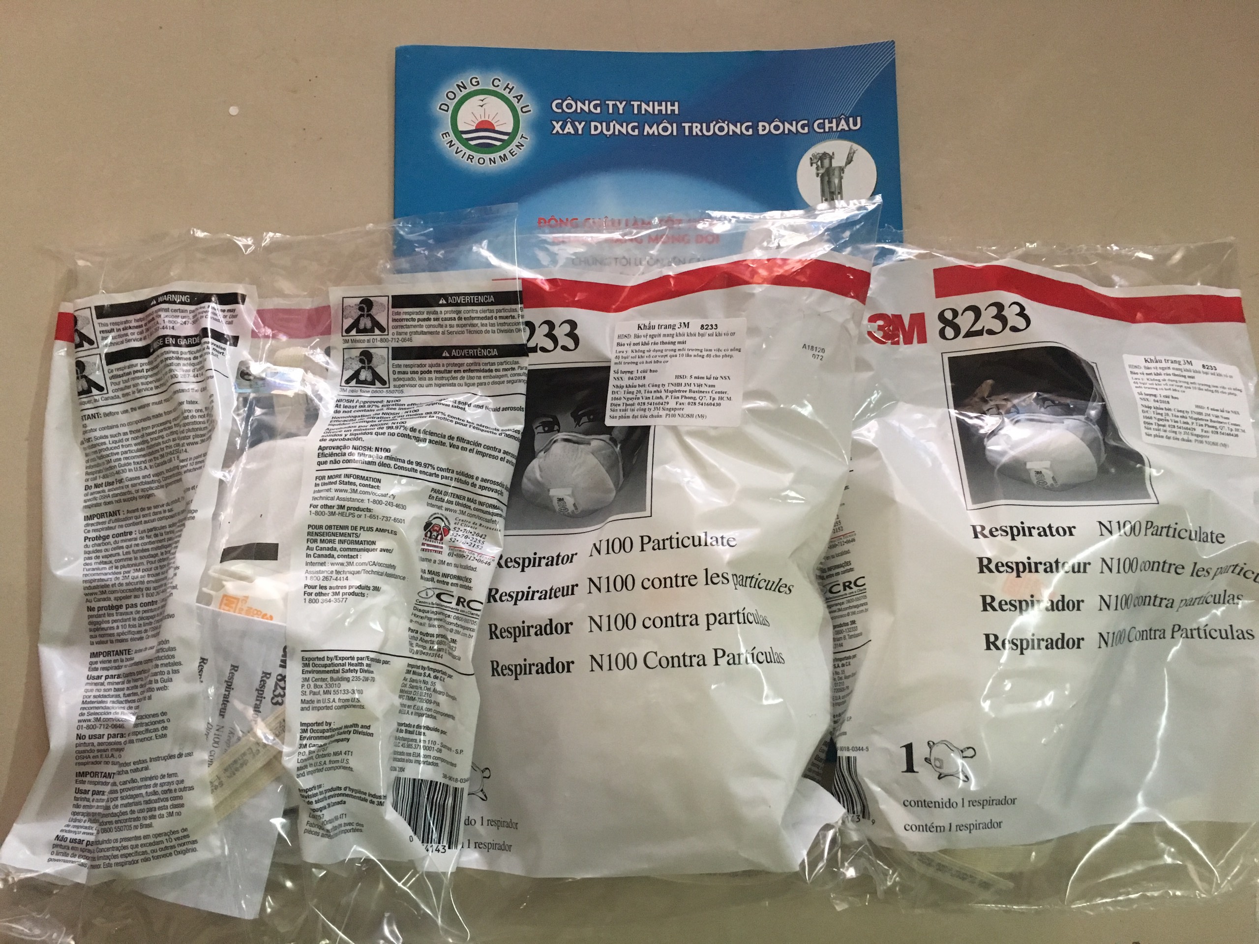 liên hệ đông châu phân phối Khẩu Trang Lọc Bụi 3M 8233
