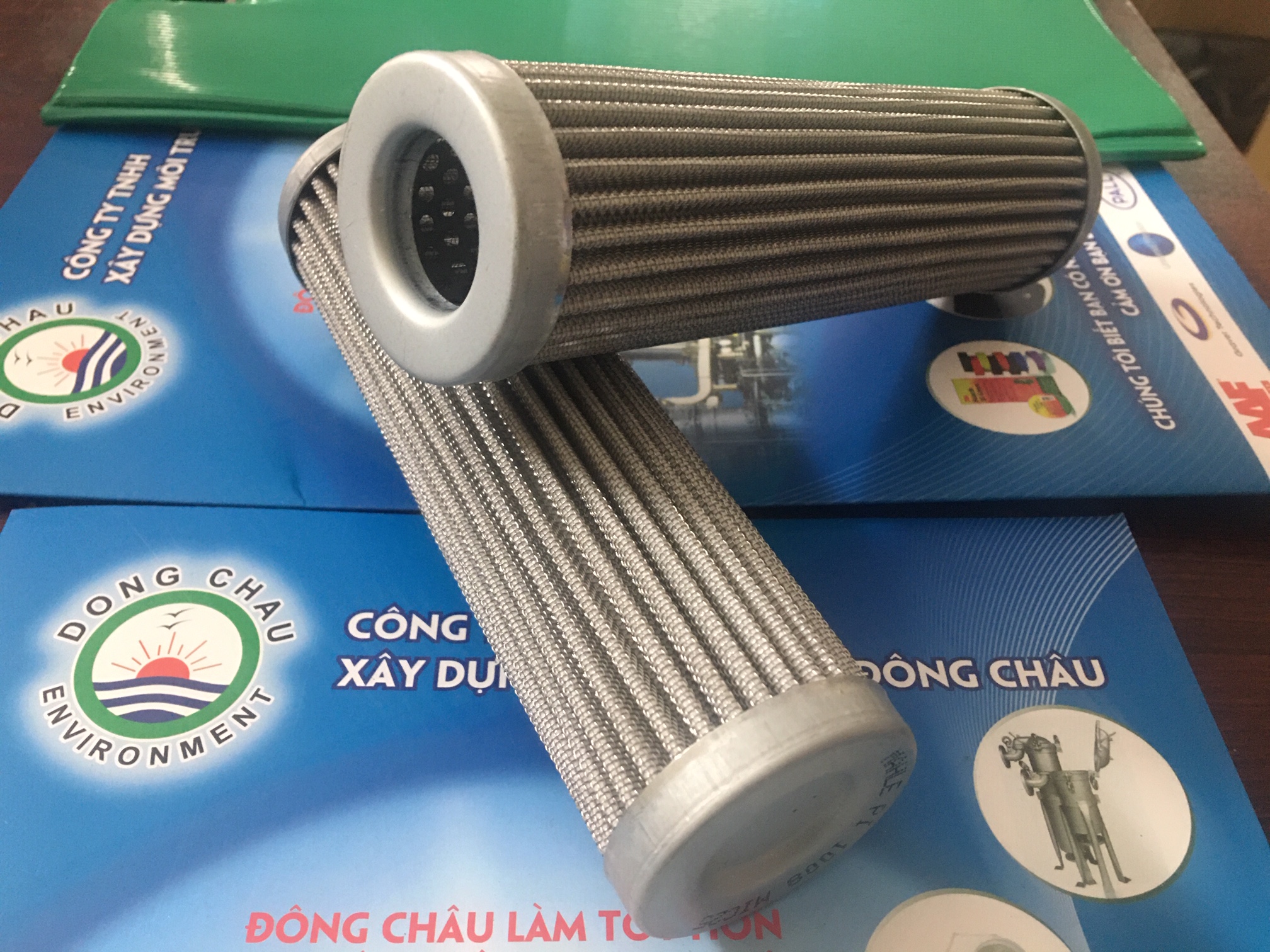 nhận sản xuất theo yêu cầu Lõi lọc dầu có nỷ bọc lưới inox