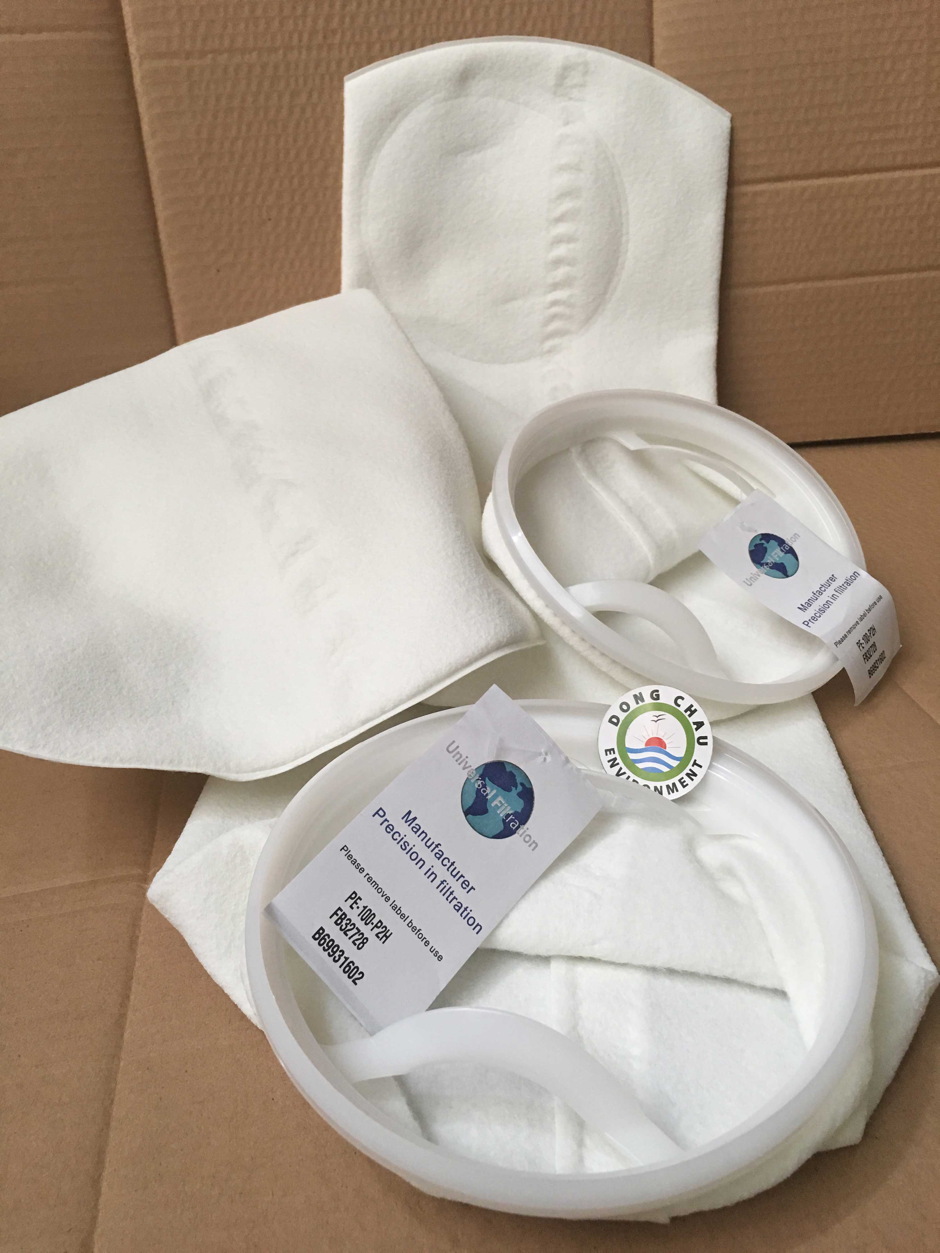 Túi lọc chất lỏng PE 100 micron size 2