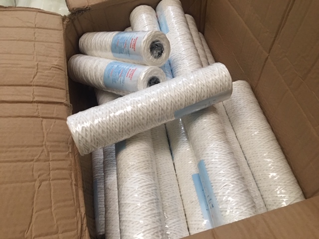 giá tốt nhất thị trường Lõi 1 Micron 10 Inch Core Inox Sợi Quấn Cotton