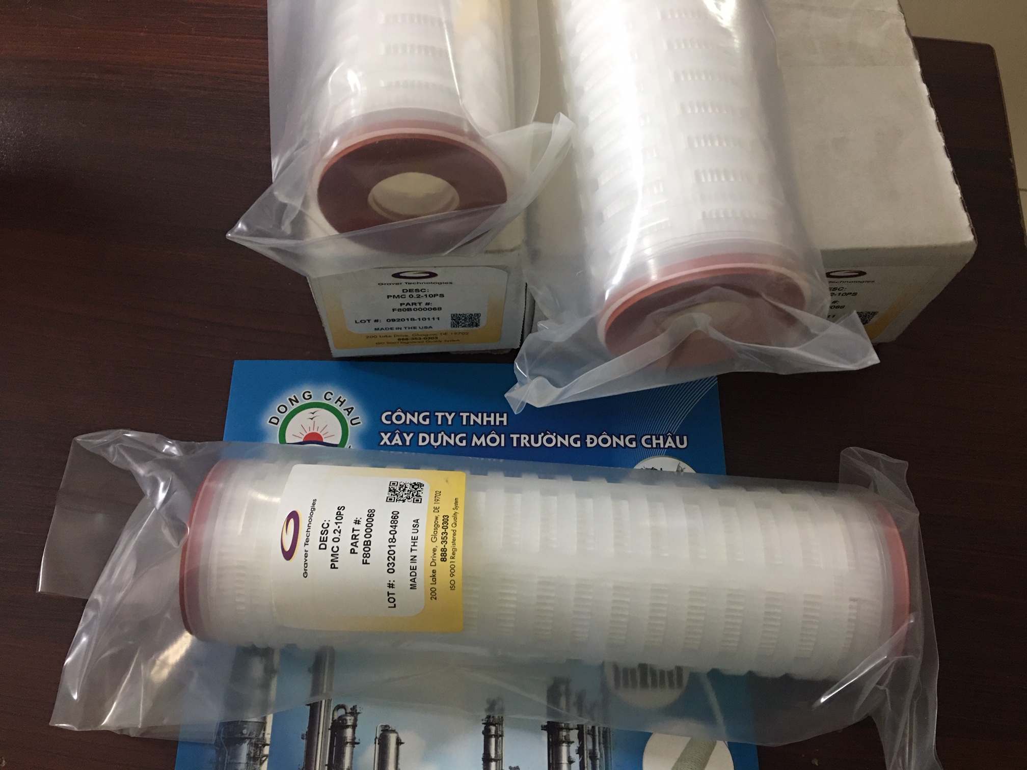 phân phối giá sỉ Lõi lọc giấy xếp Graver USA PMC-0.2-10PS 10 inch