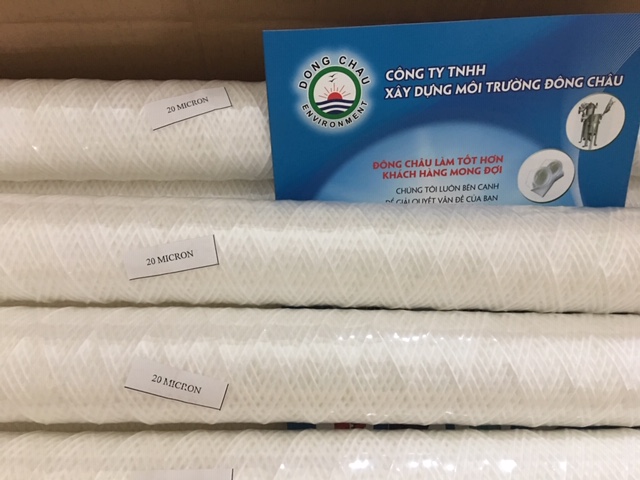 liên hệ đông châu phân phối Lõi Lọc Nước Sợi Quấn CPP 20 Micron