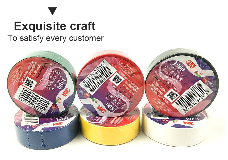 Băng keo dính cách điện 3M Temflex 1500 nhiều màu chịu nhiệt