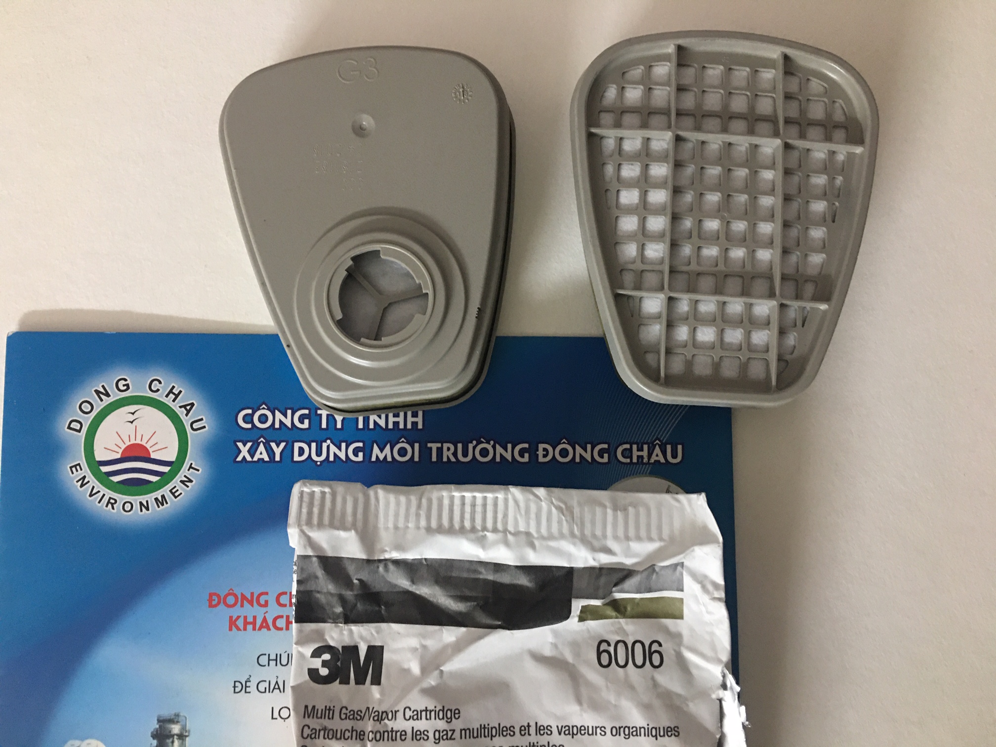 cấu tạo chi tiết Phin lọc khí hỗn hợp 3M 6006
