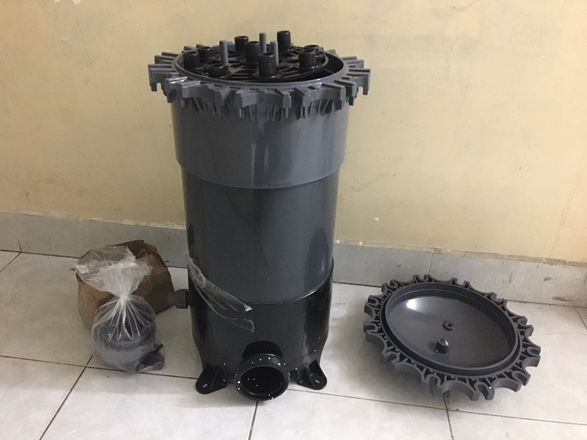 hướng dẫn mở Bình nhựa lọc lõi uPVC 9 lõi 20 inch