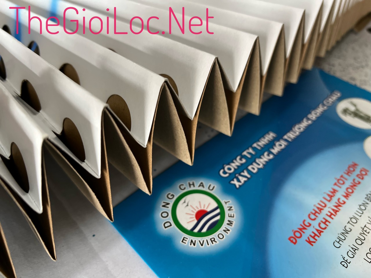 cấu tạo chi tiết AF113 (Màu Trắng) Giấy lọc bụi sơn khô Andreae 2 lớp