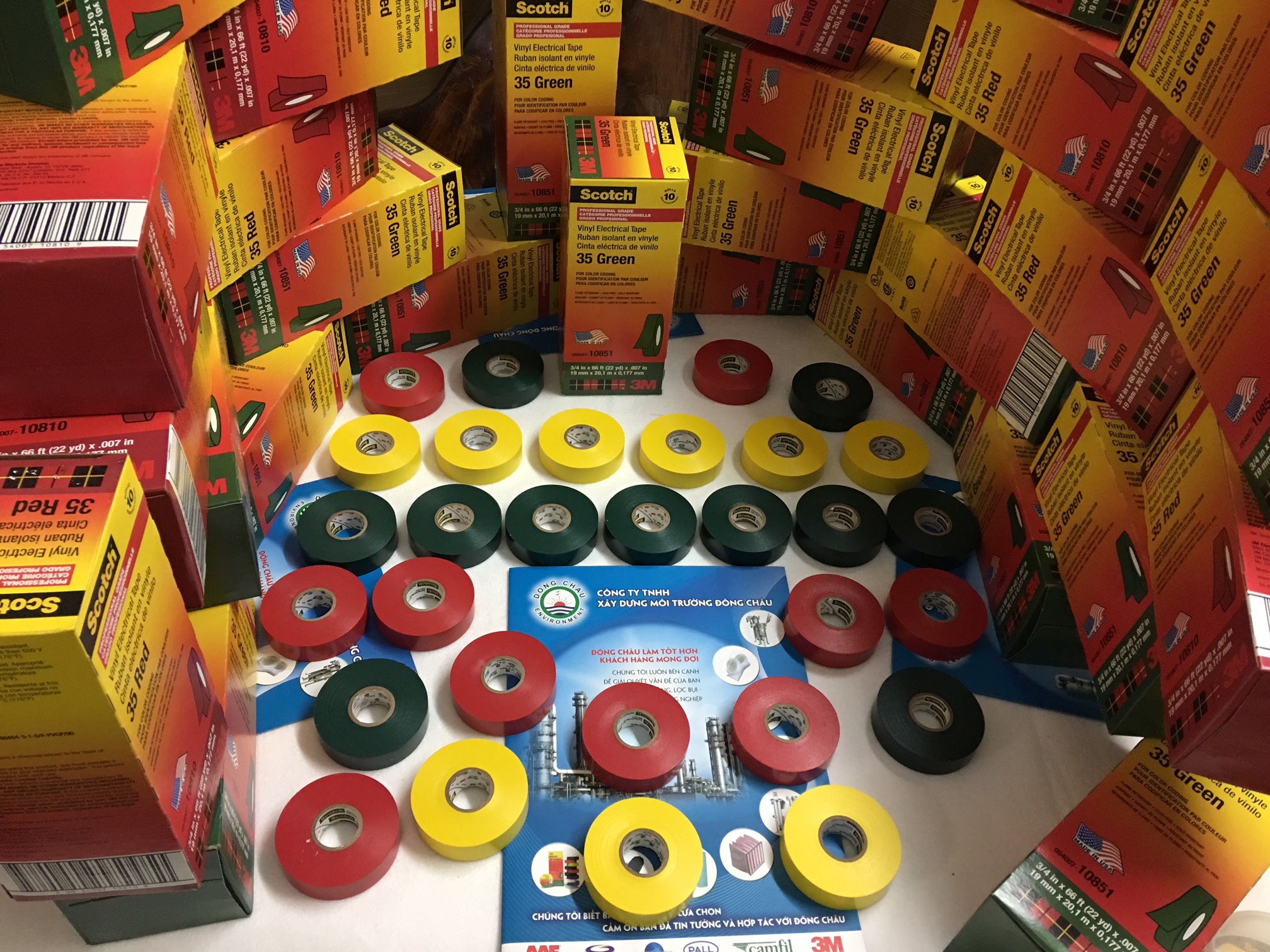Băng keo cách điện 9 màu 3M Scotch 35