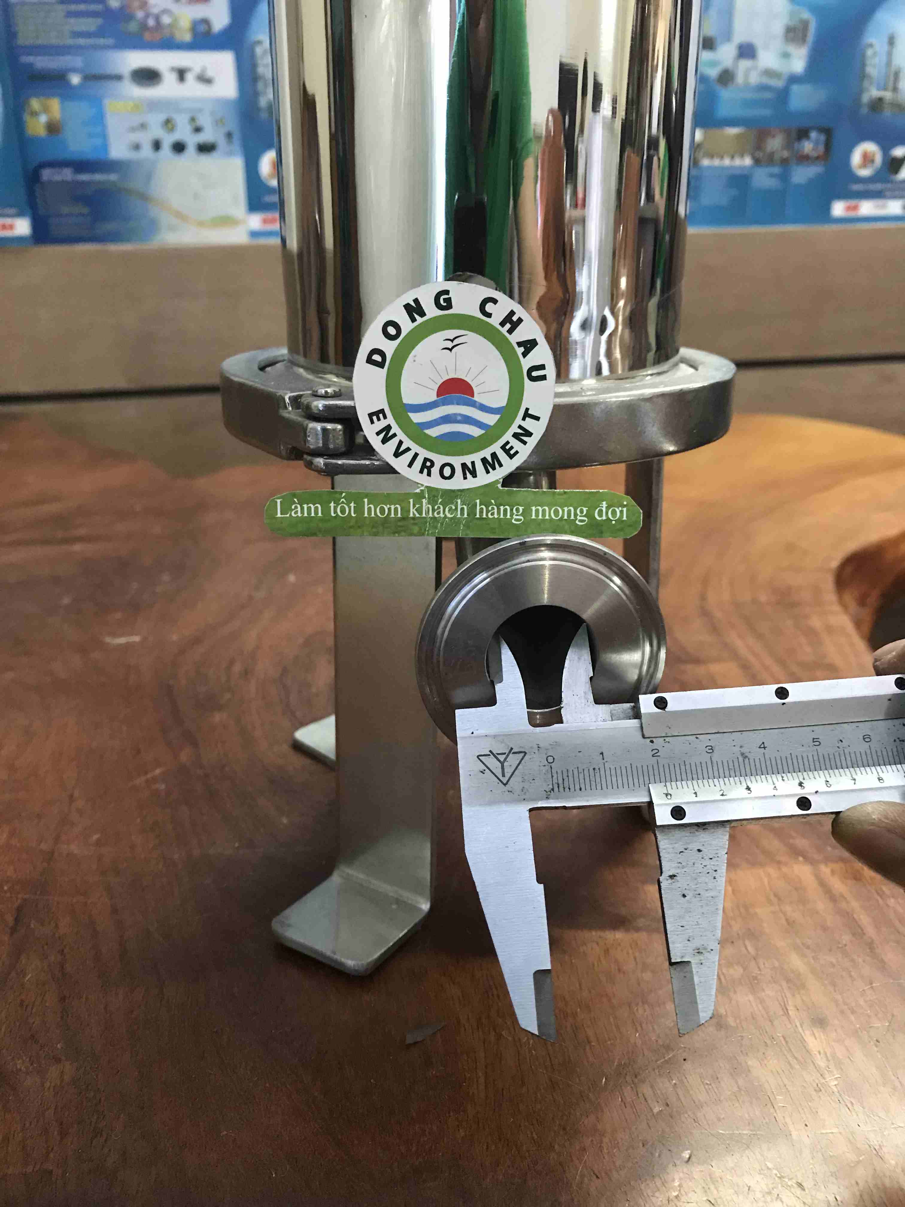 chi tiết đầu ra Bình lọc vi sinh 1 lõi 20 inch Trung Quốc