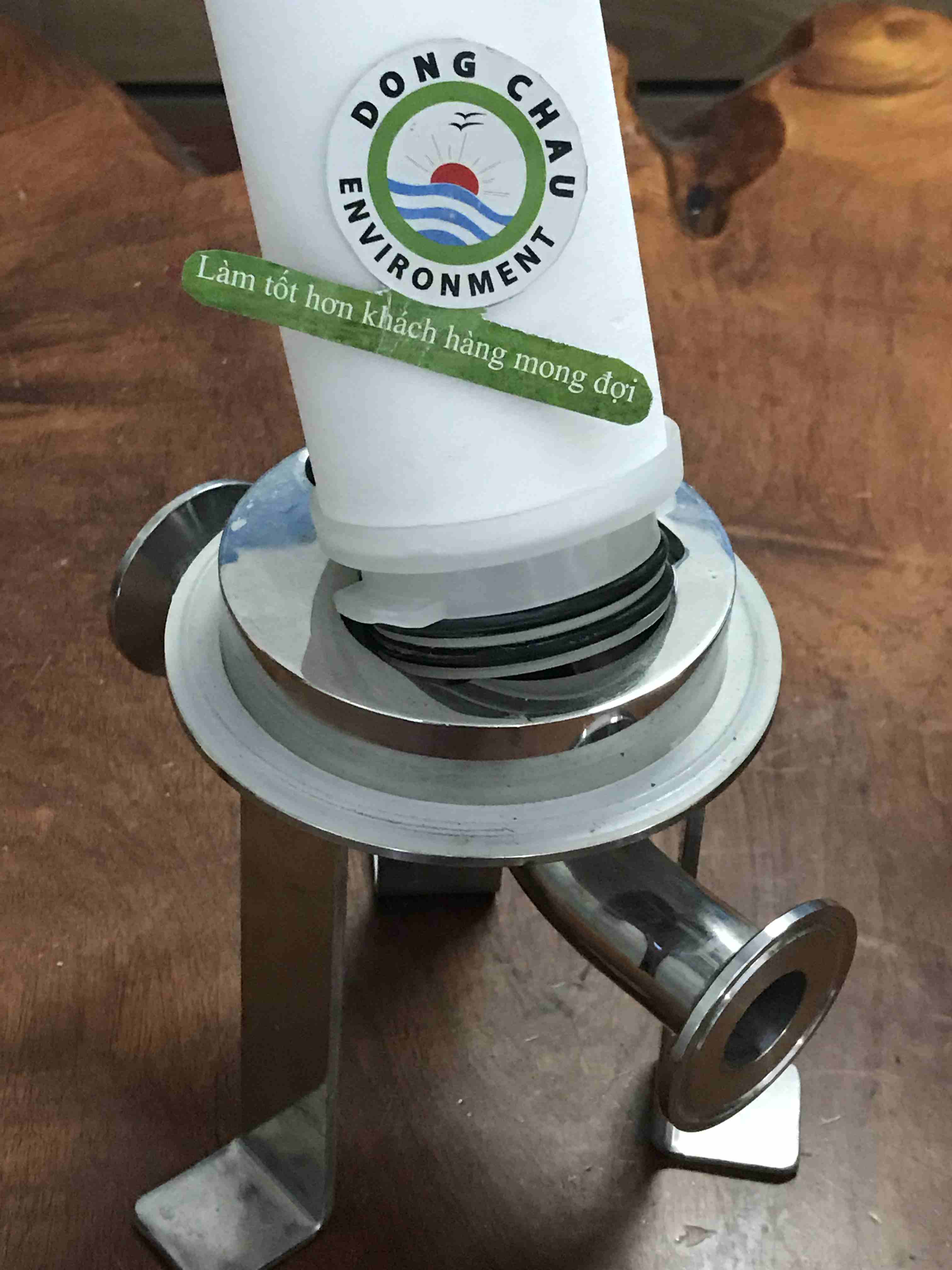 cấu tạo chi tiết bên trong Bình lọc vi sinh 1 lõi 20 inch Trung Quốc