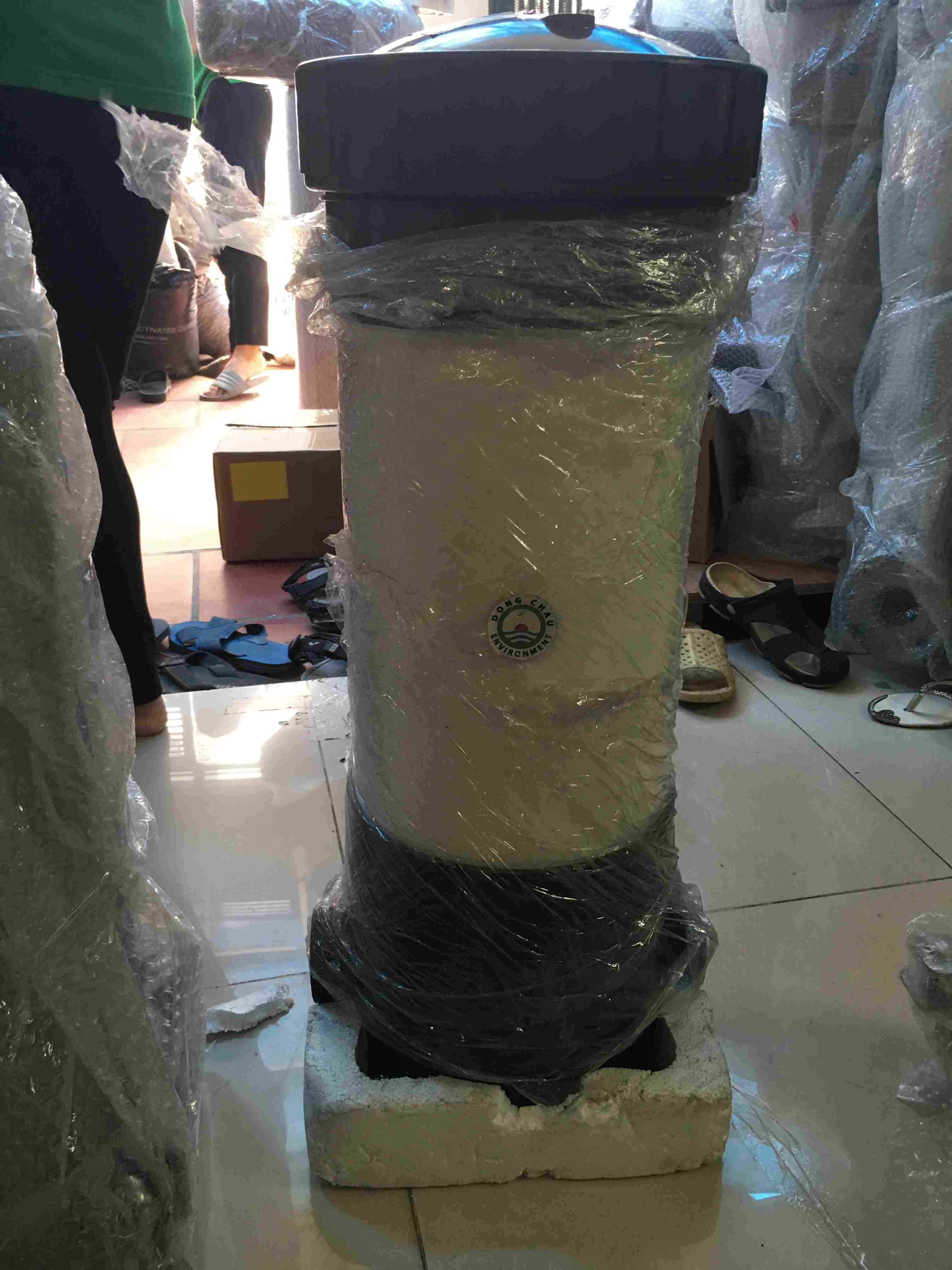 liên hệ đông châu phân phối Bình lọc 3 lõi 20 inch DOE nhựa