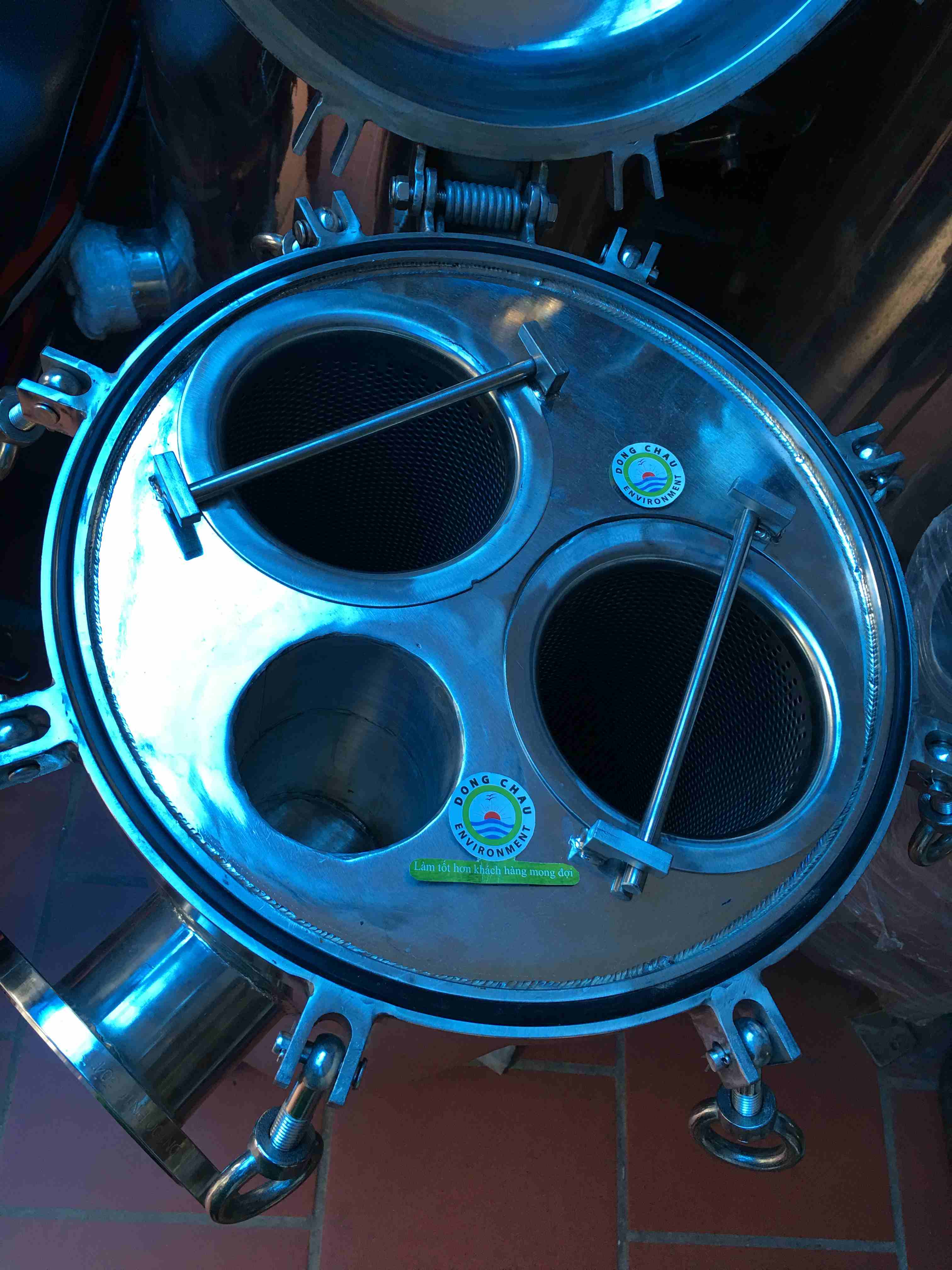 chi tiết bên trong Bình Lọc 2 Túi Size 2 Trung Quốc